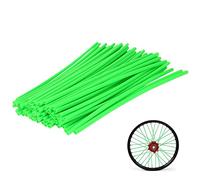 72Pcs Universal Spoke Skins Cover - Ovelur Wheel Spoke Wraps Skins Pipe Trim Decoration Protector For Motorcycle Dirt Bike Yamaha Harley Suzuki(Green)