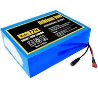 72V 20AH 20S4P E-Bike Battery Lithium-Ion Battery, with Charger Waterproof Lithium Electric Bicycle Battery, for 3300W - 1000W Motor 72V 20Ah,T+DC