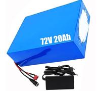 72V 20Ah 20S4P Electric Bike Battery Lithium Ion Electric Bicycle Battery Waterproof PVC Case for 3300W 3000W 2800W 2200W 1800W 1500W 1200W 1000W Motors with Charger XT90