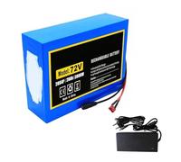 72V 20Ah Ebike Lithium Batteries Pack 72V 20S4P High Power Motorcycle Battery Compatible with Electric Bicycle Scooter Motors with Charger 72V 20Ah,T+SM