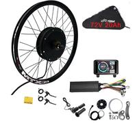 72V 27.5'' 60A controller Rear wheel Electric Bikes Conversion Kit Hub Motor and 72V 20Ah Battery,E-bike Cycling Hub with Controller, UKC1 Screen,Bike Conversion Tool Kit 7-speed Cassette