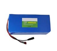 72V 50Ah 20S2P E-Bike Battery Lithium Ion Battery Pack Electric Bike Motorcycle with Charger with BMS Protection Board for 200W 350W 500W 800W 1000W Motor 72V 50Ah,Bullet+SM