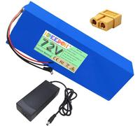 72V Lithium Ion Battery 20Ah 25Ah 30Ah 35Ah 40Ah 45Ah 50Ah Removable Lithium Battery with Charger for 50-3600W Motor Kit
