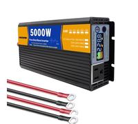 72V to 110V Power Inverter, 2500 Watt Pure Sine Wave 72V DC to 110V 120V AC Power Converter 5000 Watt Peak with LED Display & AC Outlets for Home Camping RV