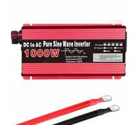 72V to 120V, 500W DC 72V/60V/48V/24V/12V Pure Sine Wave Inverter Charger DC Input AC Output 120V/240V 1000W Peak Off-Grid Solar Power Inverter for Electronic Equipment & Backup Power(Size:12v to 120v)