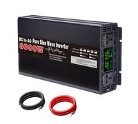 72V to 220V, 4000W Pure Sine Wave Power Inverter Charger 12V 24V 48V 60V 72V DC to 110V 240V AC, 8000W Peak Off-Grid Solar Power Inverter for Electronic Equipment & Backup Power(Size:72v to 220v)