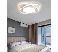 72W LED Ceiling Light - Modern Circular White Lamp Remote-Controlled Dimmable Fixture 3000-6500K Adjustable Brightness for Bedroom Kitchen & Hallway (Φ63cm)