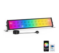 72W RGB Light Bar, NATPOW Led Flood Light 3350LM with Remote& APP Control RGB Disco Lights for Bar Party Stage Garden BBQ Halloween Christmas Festival Decorative Lighting, 1 Pack