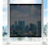 72x200cm Retractable Window Shade with Suction Cups PET Material No Drill Privacy Protection Roller for Home Kitchen OfficeTemporary Shades