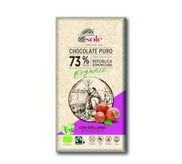 73% dark chocolate with hazelnuts 150 g (Vanilla - Hazelnut - Cocoa)