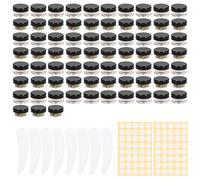 73 Pcs Empty sample pots,5g/5ml cosmetic pots,sample pot with lid cosmetic pot,travel pots for cream,cosmetic containers small pots with lids,For Various Cosmetic Products, Samples,Eye Shadow Lip Balm
