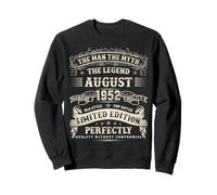 73 Year old Bday Gifts For Men August 1952 73rd Birthday Sweatshirt