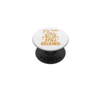 73 Years Young and Still Rocking 73rd Birthday Funny PopSockets Adhesive PopGrip