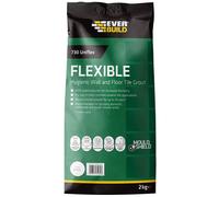 730 Universal Flexible Hygienic Wall and Floor Tile Grout - For Use With Joints Up to 15mm wide - White - 2.5kg