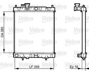 731287 RADIATOR, ENGINE COOLING VALEO