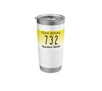 732 Area Code New Jersey Toms River Lakewood Hometown Stainless Steel Insulated Tumbler