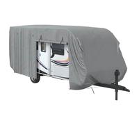 (732 x 250 x 220 cm) vidaXL Caravan Cover Travel Trailer Cover Camper Cover Grey Non-woven Fabric