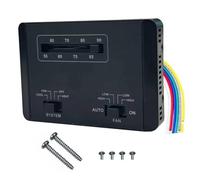 7330F3852 RV Thermostat Single Stage Heating/Cooling Control 12V DC, Compatible with Coleman Mach Series RV Air Conditioner Parts (Black)