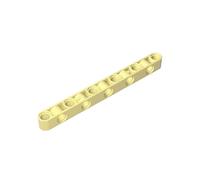 73507 Technic Beam 1x11 Thick with Alternating Holes, Light yellow, 10 PCS | Compatible with LEGO Building Blocks. MOC components for major building brands. consistent color matching. GDS-1594.
