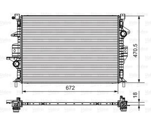 735550 RADIATOR, ENGINE COOLING VALEO