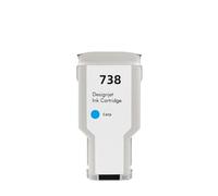 738XL Ink Cartridge, Compatible for HP | T950 T850 Printer,300ML(Cyan)