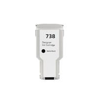 738XL Ink Cartridge, Compatible for HP | T950 T850 Printer,300ML(MBK)