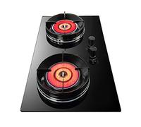 73CM Gas Stove 2 Eyes Flameout Protection Device Automatic Ignition Cyclone Energy Saving For Family Kitchen Camping Garden Dining (Size : NG)