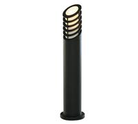 73cm IP44 Black Aluminium Outdoor Lamp Post Light with Polycarbonate Diffuser
