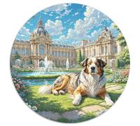 73fbb92344fd4fce88d29721984b5ac1_1240336875 1000 Pieces Jigsaws Pet Dog Round Puzzles Jigsaw Puzzles Creative Challenging & EducationalArt 1000pcs (67.5x67.5cm)