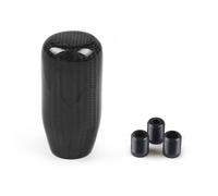 (73MM black) Racing Real Carbon Fiber Gear Shift Knob Manual Transmission Shifter Lever Knob Round Ball Shape Handle Knob-5speed Ball Shape 2
