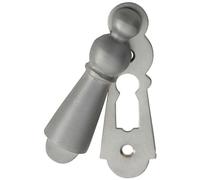 73mm Large Lock Profile Escutcheon 40mm Fixing Centres Satin Chrome Loops Multi One Size