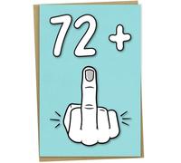 73rd Birthday Card, 72 + 1, Funny Birthday Card for 73 Year Old Women or Men, 5x7