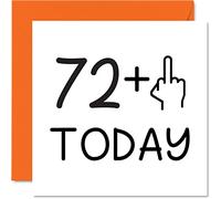 73rd Birthday Card Funny for Women, Novelty Middle Finger