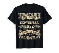 73rd Birthday Gifts For Men Mythology Of September 1952 T-Shirt