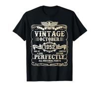 73rd Birthday Gifts for Men October 1952 73 Year Old Bday T-Shirt