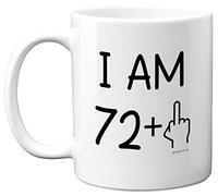 73rd Birthday Gifts for Women Men, Rude Novelty Mug Middle Finger, Gag Joke Gifts, Perfect Funny Mugs for Birthday Present, 11oz Premium Ceramic Coffee Mug