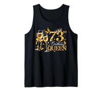 73rd Birthday Queen 73 and Fabulous 73 Years Old Women Girls Tank Top