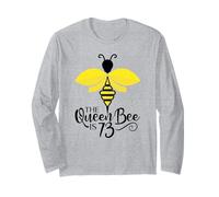 73rd Birthday The Queen Bee is 73 Years Old Bumblebee Long Sleeve T-Shirt
