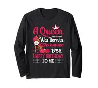 73th Birthday High Heel A Queen was Born in December 1952 Long Sleeve T-Shirt