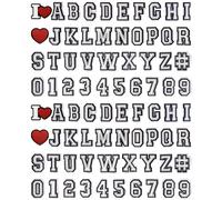 74+4 Pack Letter Decoration Charms 0-9# Number, Alphabet ABC-Z Characters, DIY for Boy Girl Teens Men Women and Adults