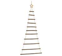 (74 x 150 cm) vidaXL Hanging Christmas Trees with Top Stars 2 pcs 42x90 cm Natural Branch