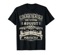 74 Year old Bday Gifts For Men August 1951 74th Birthday T-Shirt