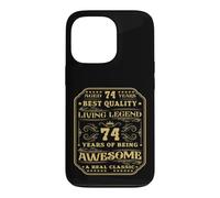 74 Years Of Being Awesome 74 Birthday Man Case for iPhone 13 Pro