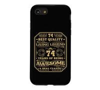 74 Years Of Being Awesome 74 Birthday Man Case for iPhone SE (2020) / 7/8