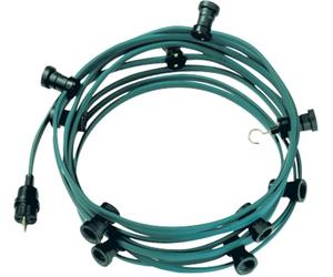 740.006 Bachmann Lichterkette mit Stecker und Endstück mit 20 Fassungen