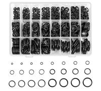 740PCS Rubber O Rings Assorted Kit, 24 Sizes O-Ring Gaskets for DIY & Plumbing Repairs, Rubber Washers, Sealing Gasket Washer Sets for Plumbing, Tap Washers, Auto Repair, Seal Rings, Black