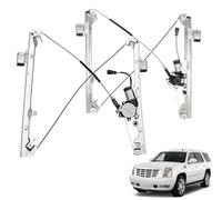741-644 741-645 Set of 2 Front Driver and Passenger Side Power Window Motor with Regulator Assembly Fit for Chevy Silverado Tahoe Suburban Avalanche GMC Sierra Yukon Cadillac Escalade 2000-2006