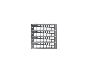 74156 Modelling Square Stencil 1-10 mm (4) Polyethylene Model Making Accessories
