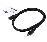 74183 cable USB 4.0 USB C male, both sides 1 m black 40 Gbps Goobay