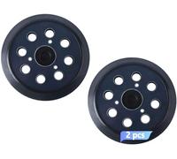 743081-8 Hook and Loop Plate 125mm Round Base with 8 Holes Compatible with Milwau-keee 51-36-7090, 51-36-7100 Ma-kita Electronic Orbital Sander BO5021/BO5030/BO5031/BO5040/BO5040/BO5 041K ( 2 pieces)